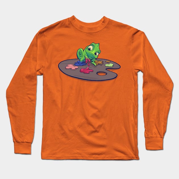 A Fine Artist Long Sleeve T-Shirt by Ethrendil